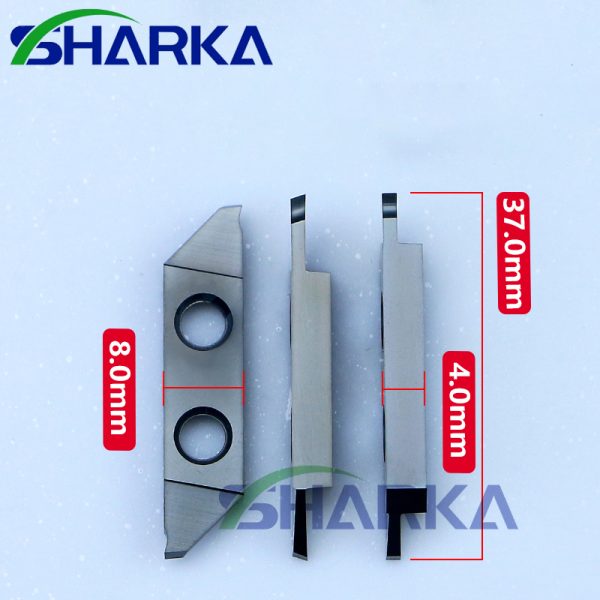 Double-Hole Swiss-Type Lathe Cutting Blade Stainless Steel Grooving Parting Tool Insert Dual Hole Cut-Off Inserts