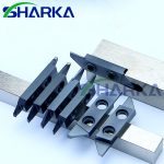 Double-Hole Swiss-Type Lathe Cutting Blade Stainless Steel Grooving Parting Tool Insert Dual Hole Cut-Off Inserts