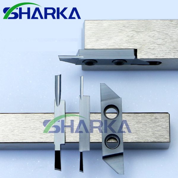 Double-Hole Swiss-Type Lathe Cutting Blade Stainless Steel Grooving Parting Tool Insert Dual Hole Cut-Off Inserts